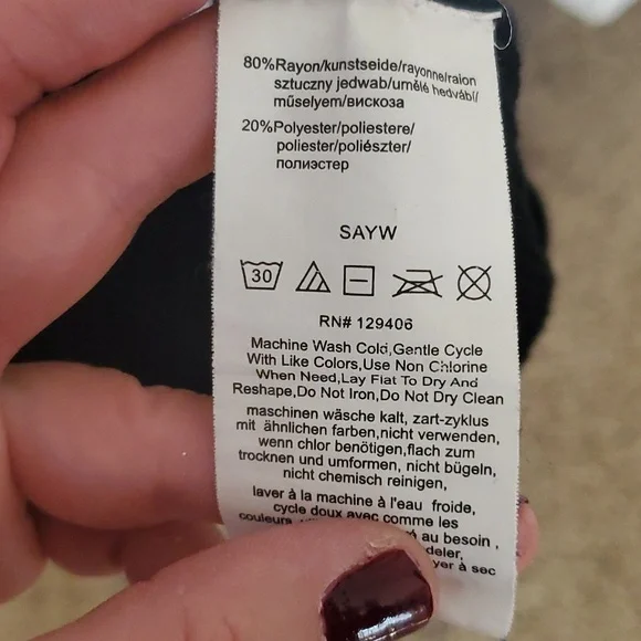 Venus Sweater Dress 🖤🤍🖤 B/W stripes with gold tone faux zipper, Womens sz Lg - Picture 8 of 8